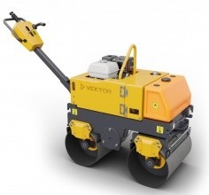 картинка Виброкаток ручной двухвальцовый Vektor VRDR-800D от компании Нова Механика